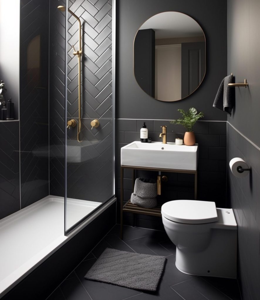 bathroom mirror
